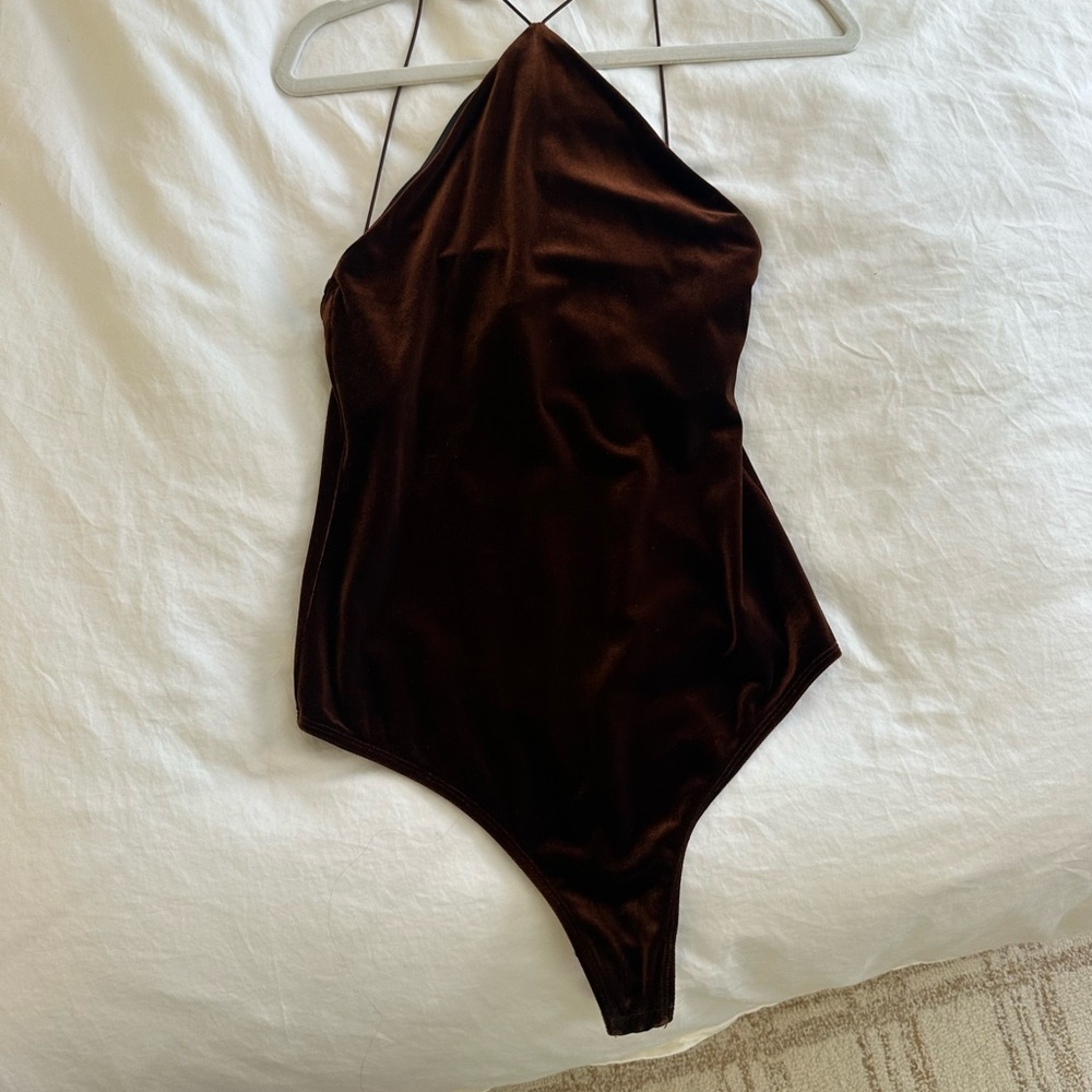 ALIX NYC Rich Velvet Bodysuit